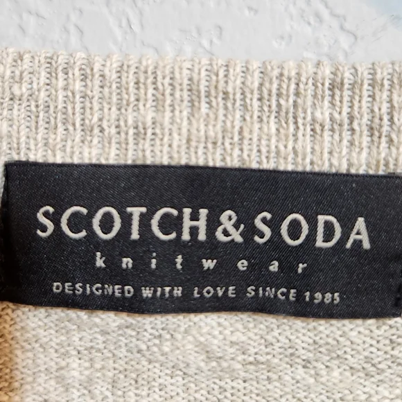 SCOTCH & SODA SLUB KNIT GRADIENT STRIPE SLIM FIT SWEATER SZ S - Picture 9 of 12